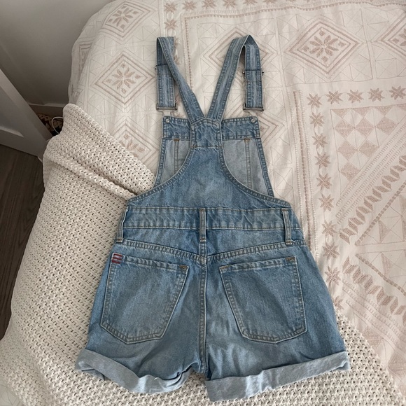 Light Blue Denim Short Overalls - Picture 6 of 6